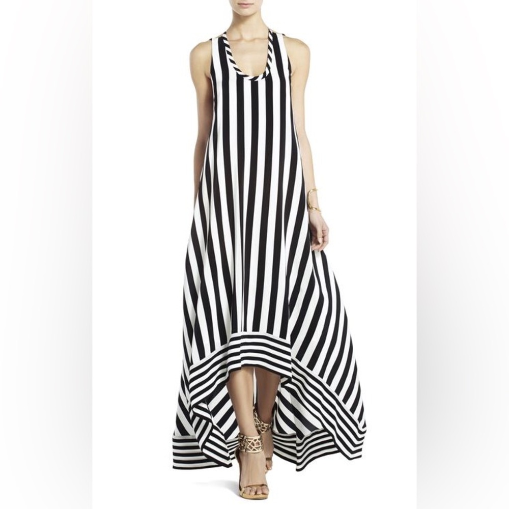 BCBGMAXAZRIA Gia High-Low Silk Maxi Dress – Size 0 - Picture 14 of 16